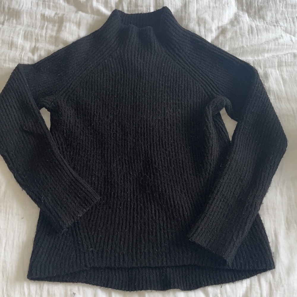 Black Madewell Mockneck Sweater